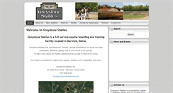 Desktop Screenshot of greystonestablesme.com